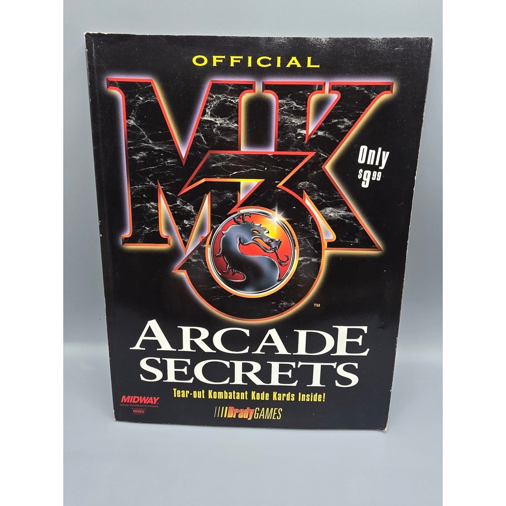 Mortal Kombat 3 Arcade Secrets Strategy Guide BradyGames MK3 1995 Midway Vintage